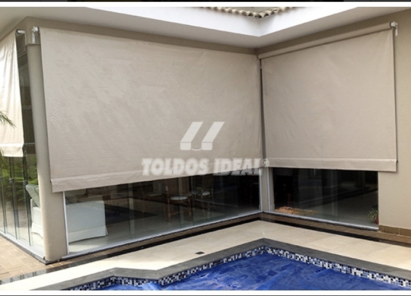 Preço de Toldo Cortina Transparente Botucatu - Toldo Cortina Branco