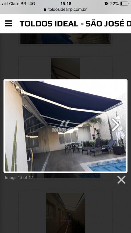 Toldo Articulado para Vans Preço José Bonifácio - Toldo Articulado Residencial