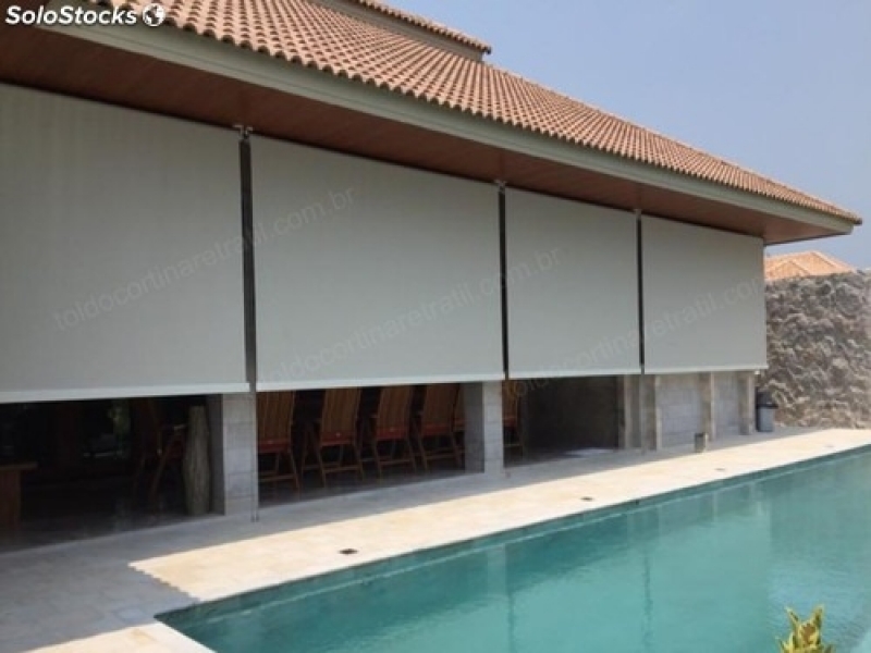 Toldo Cortina Branco Campo Grande - Toldo Cortina Residencial